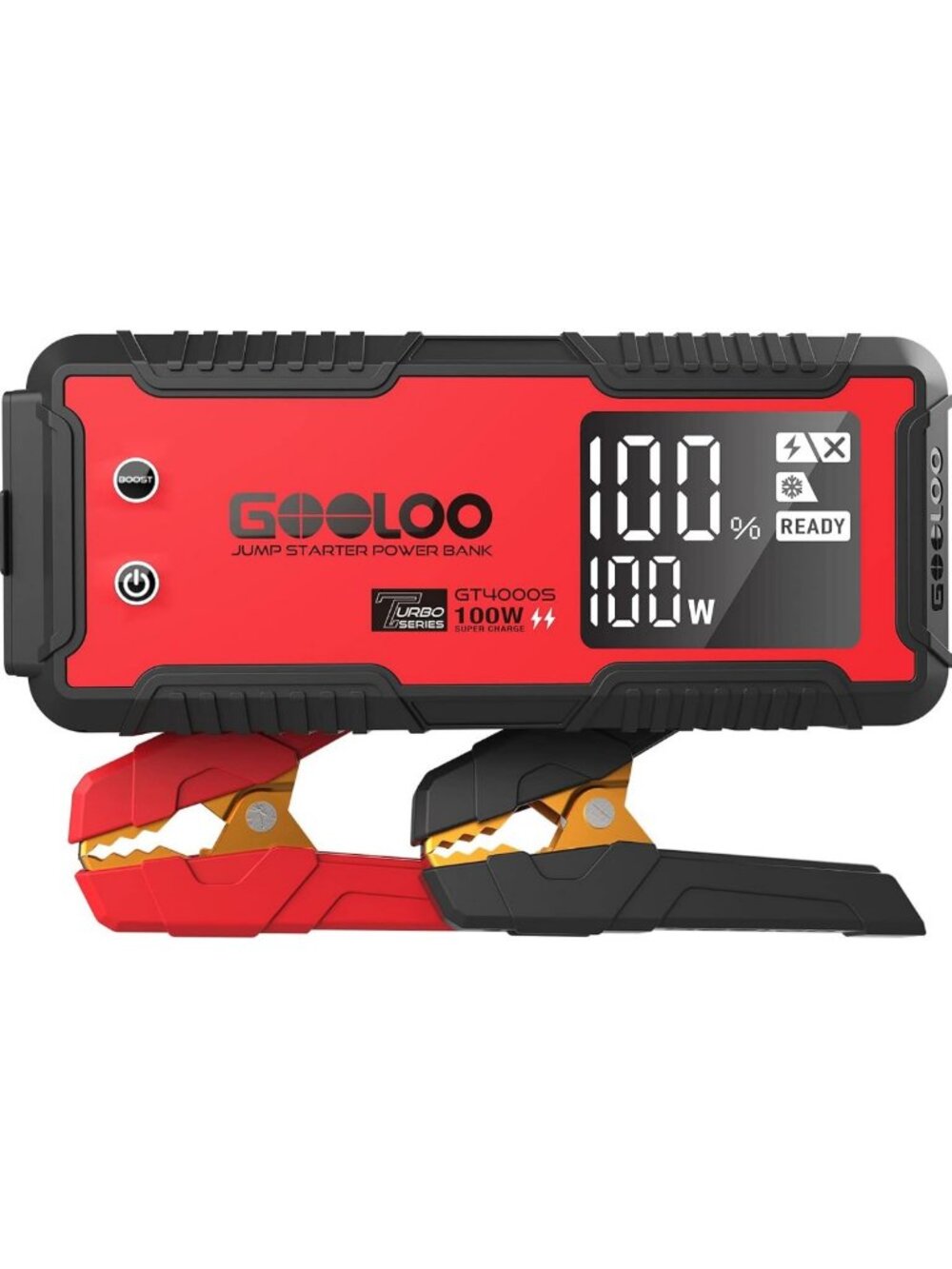 Powerful 4000A Peak Jump Starter | 12V with 100W Fast Charging & Dual Ports